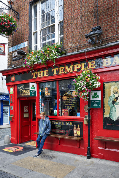 Downtown im Temple Bar District, Dublin