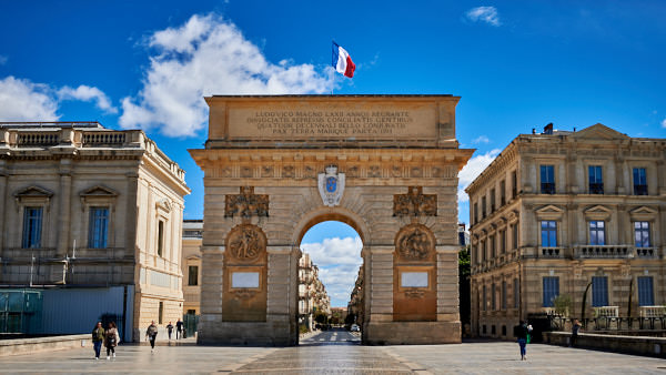 Der Arc de Triomphe in Montpellier (F)