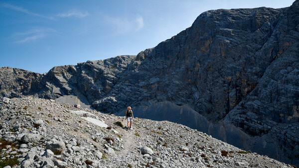 Auf Wandertour unterhalb des Dachstein-Gletschers